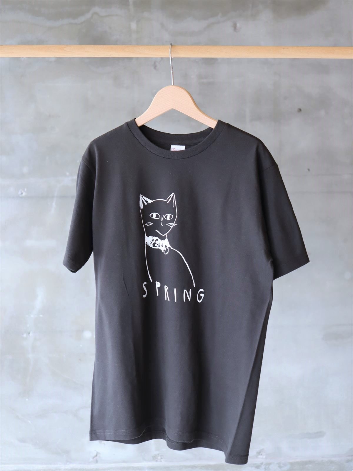 網中いづる Tシャツ 　spring　ブラック