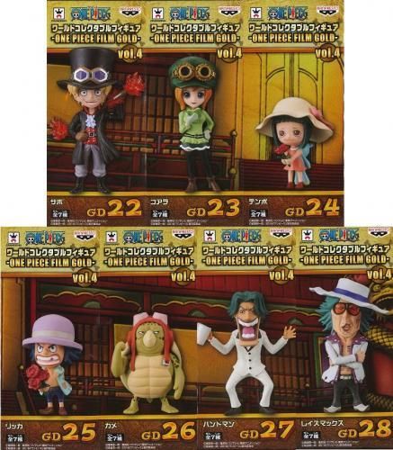 プライズ バンプレスト ワンピース ワールドコレクタブルフィギュア One Piece Film Gold Vol 4 全7種セット Pretty Power
