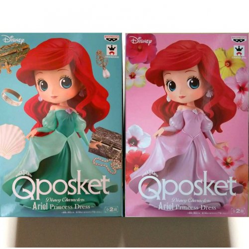 Q Posket Disney Characters Ariel Princess Dress キューポスケット アリエル プリンセスドレス 全2種セット Pretty Power