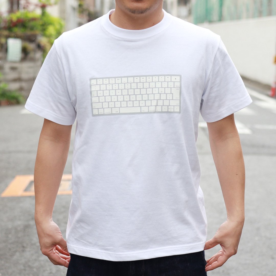 キーボードTシャツ【ホワイト】送料無料