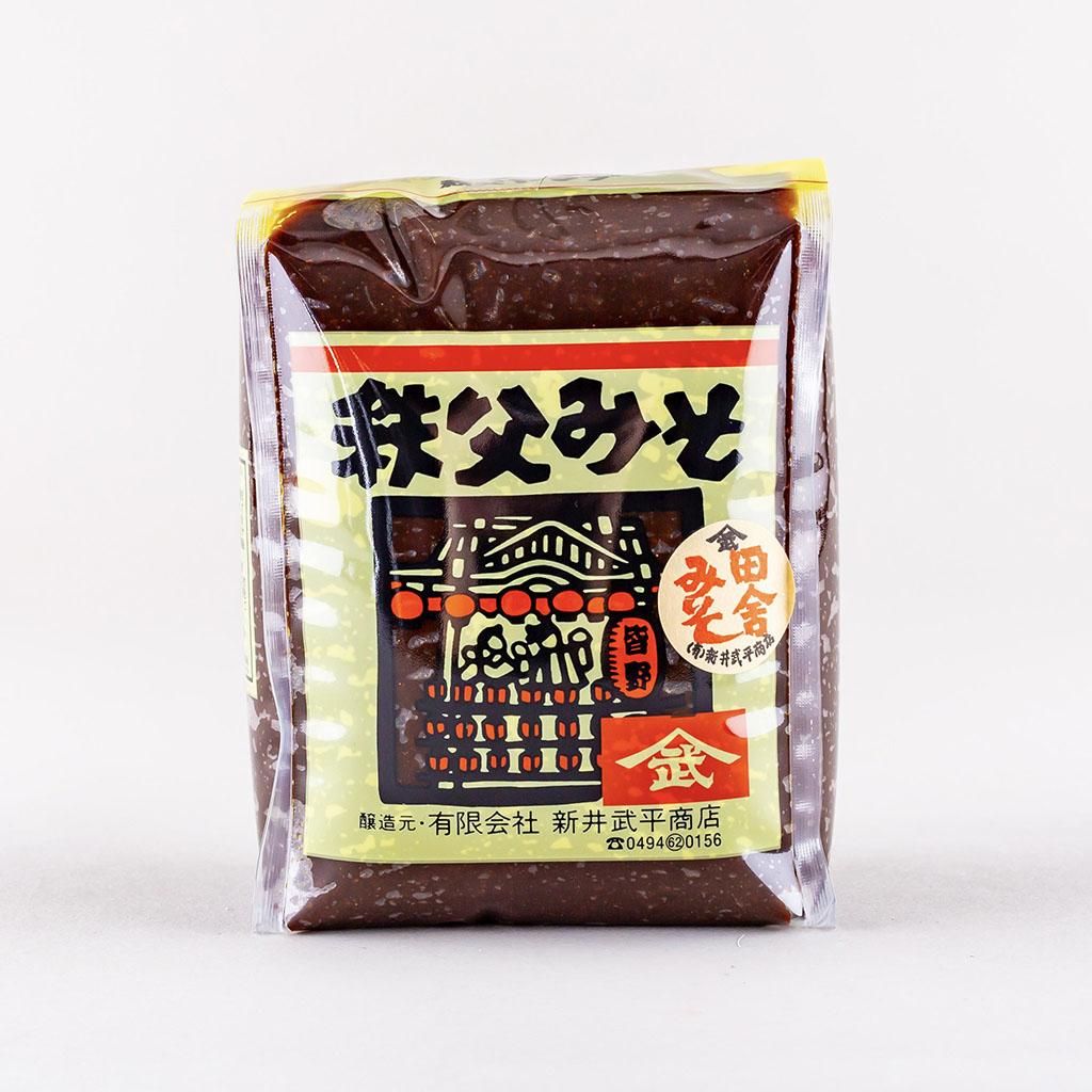 田舎みそ（ガセット500g詰）| 麦味噌 | 秩父の田舎みそ - 秩父味噌