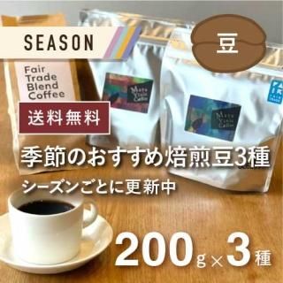 数量限定］まだゆめのつづきの季節のコーヒー 3種セット 合計600g (豆