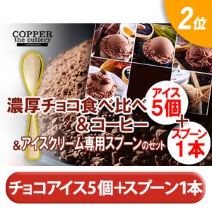 “チョコレートアイスとアイス専用スプーン１本セット”