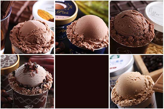 濃厚 チョコアイス 食べ比べ+アイスクリーム専用スプーン セット(5個+1本)【画像2】