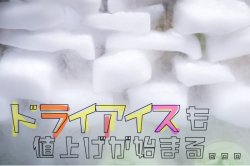 生産者 べジターレ 【東京都】 冷凍保存に欠かせないドライアイスが値上げ？？