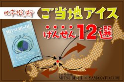 本とアイスのセット（ギフト最適） 日本縦断 ご当地アイス 厳選12選！（The Monthly MITSUBISHI ×YAMAZATO.COM）