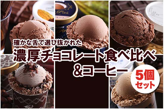 濃厚 チョコレートアイス＆コーヒーアイスセット (5個セット)