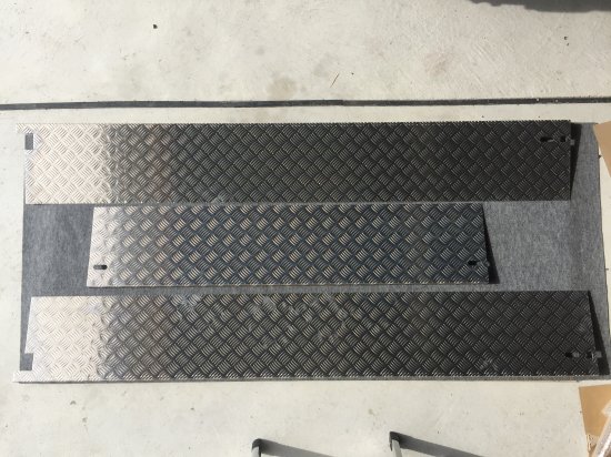 S500P/S510P用ハイゼット標準　荷台あおりカバー内板一体式 アルミ縞板　（3辺セット）【画像2】