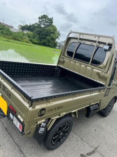 【特価！ダイハツハイゼット　オフビートカーキメタリック　あおり鳥居セット 】 S500P S510P ハイゼットジャンボ オフビートカーキメタリック
