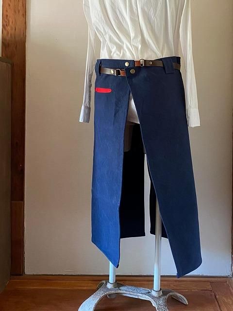 予約・ベルトエプロン（ネイビー×レッド） - Fu-ra