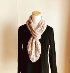 1玉で編むスカーフ・パターン