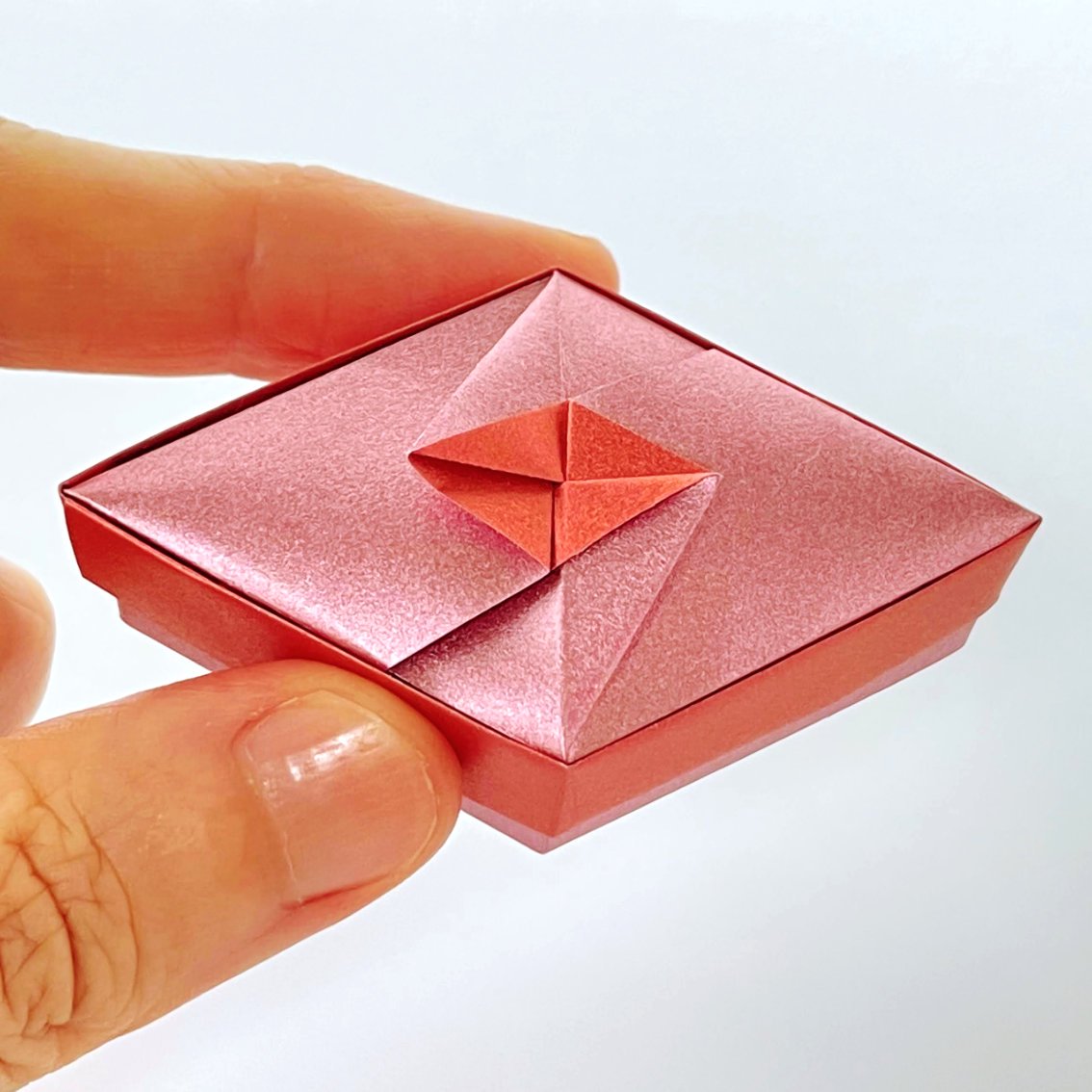 折り紙ひし形の箱4