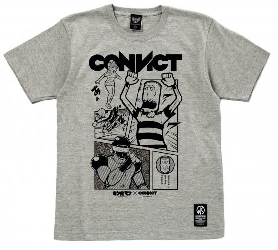 キン肉マン×CONVICT 復刻1周年記念Tシャツ 老囚 GRAY - CONVICT