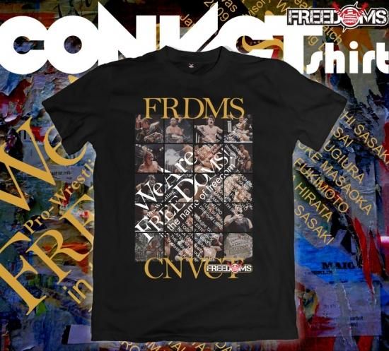 FREEDOMS×CONVICT コラボレーションTシャツ BLACK - CONVICT