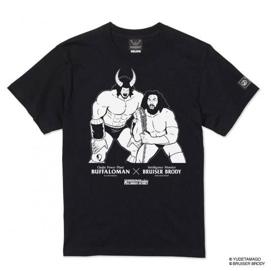 ブルーザー・ブロディ　バッファローマン　コラボレーション　Tシャツ キン肉マン×ブルーザー・ブロディ コラボレーションTシャツ