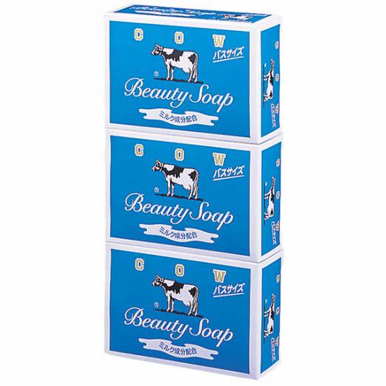 カウブランド青箱　バスサイズ135g　ジャスミン調の香り　1箱（3個入）　牛乳石鹸共進社 - わいわいライフ！！