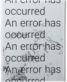 An Error Has Occurred