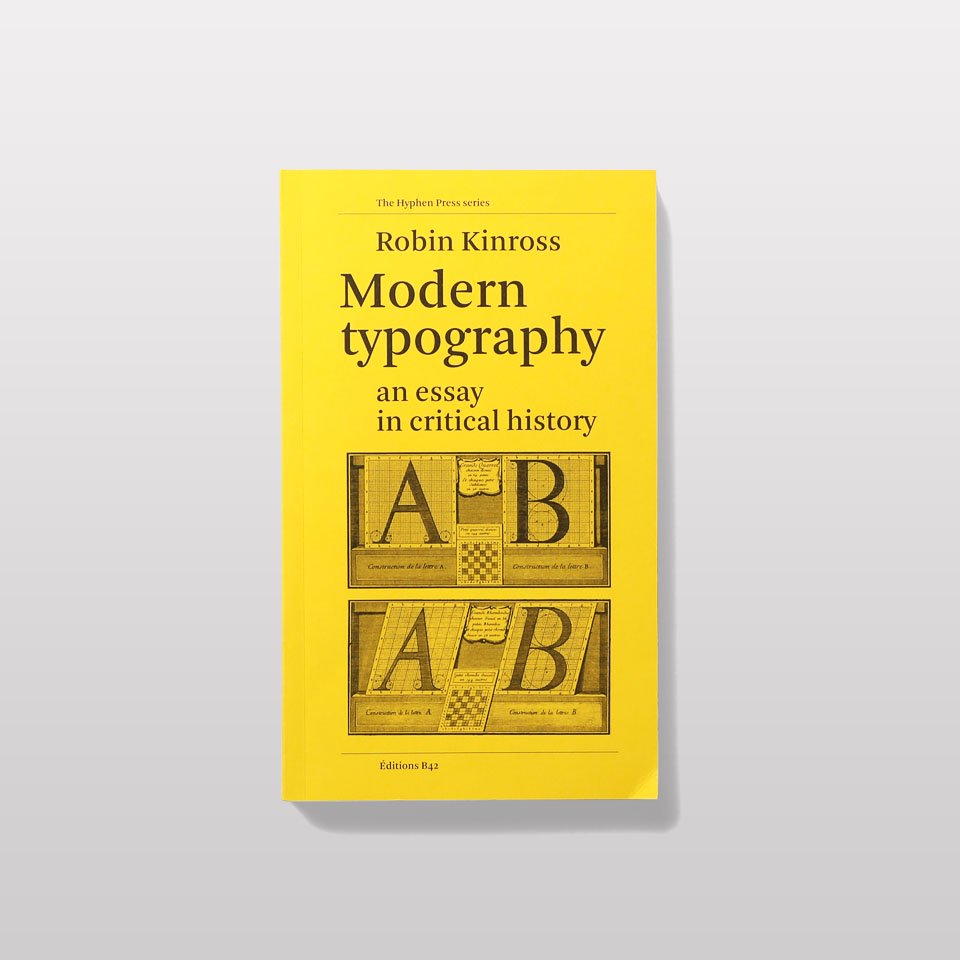 Modern Typography, An Essay In Critical History - BOOK AND