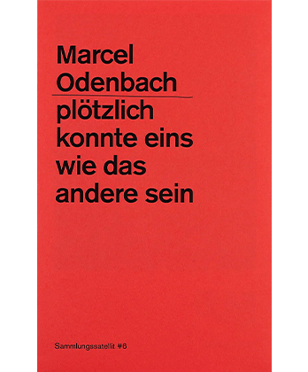 pl&#246;tzlich konnte eins wie das andere sein/marcel odenbach