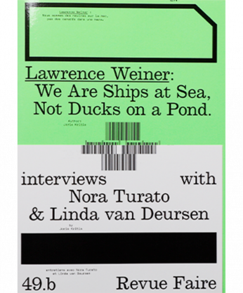 Revue Faire 49: Lawrence Weiner