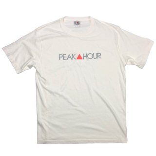 'PEAK▲HOUR' Pigment Dye T-Shirt [NATURAL WHITE]