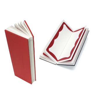 BLACK BOOK HALF (RED, BLACK)　Made by MILLHOUSE PRINT SHOP