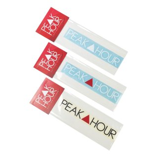 PEAKHOUR Cutting Sticker [WHITE, WHITE/RED, BLACK/RED]