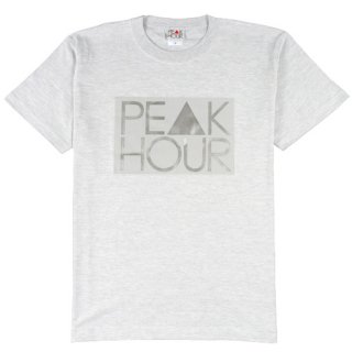 'PE▲K HOUR-BOX CHROME' T-Shirt [ASH GRAY]