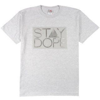 'ST▲Y DOPE-BOX CHROME' T-Shirt [ASH GRAY]