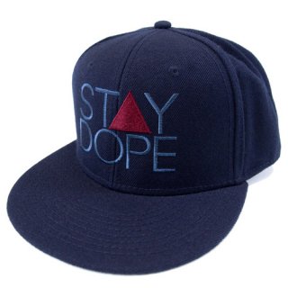 ’ST▲Y DOPE-SHADOW’ Snapback Cap [NAVY]
