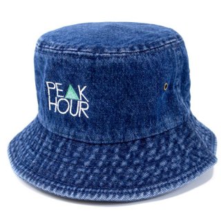 ’PE▲K HOUR’ Denim BUCKET HAT [INDIGO BLUE]