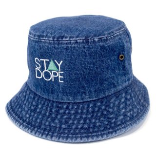 ’ST▲Y DOPE’ Denim BUCKET HAT [INDIGO BLUE]
