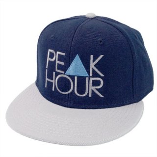 <img class='new_mark_img1' src='https://img.shop-pro.jp/img/new/icons22.gif' style='border:none;display:inline;margin:0px;padding:0px;width:auto;' />’PE▲K HOUR BLUE’ Snapback Cap [NAVY×GRAY]