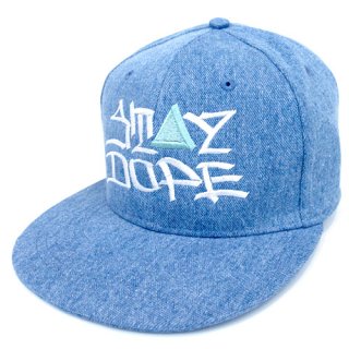 ’ST▲Y DOPE / AMES Model’ Denim Snapback Cap [LIGHT BLUE]