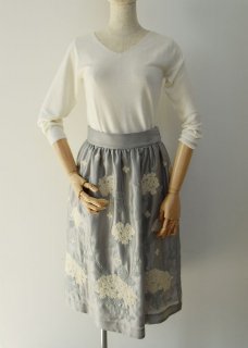 「Hydrangea」embroidery skirt
