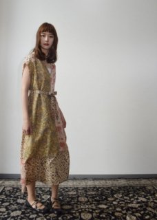 Silk patchwork dress