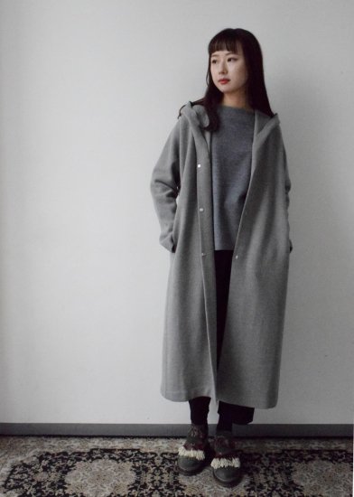 低反発 腰用 美品☆evam eva press wool hooded coat | taesis.com.mx