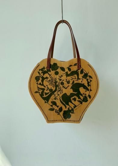 未使用】エイキン ドラム ウッドバッグ 木製 Aiken Drum