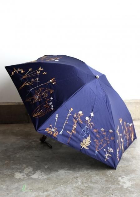 アンテプリマ　お花刺繍付き晴雨兼用日傘 ANTEPRIMA 晴雨兼用傘 アンテプリマ USED品 花柄 ブラック
