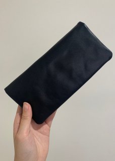 Naturally tanned leather wallet