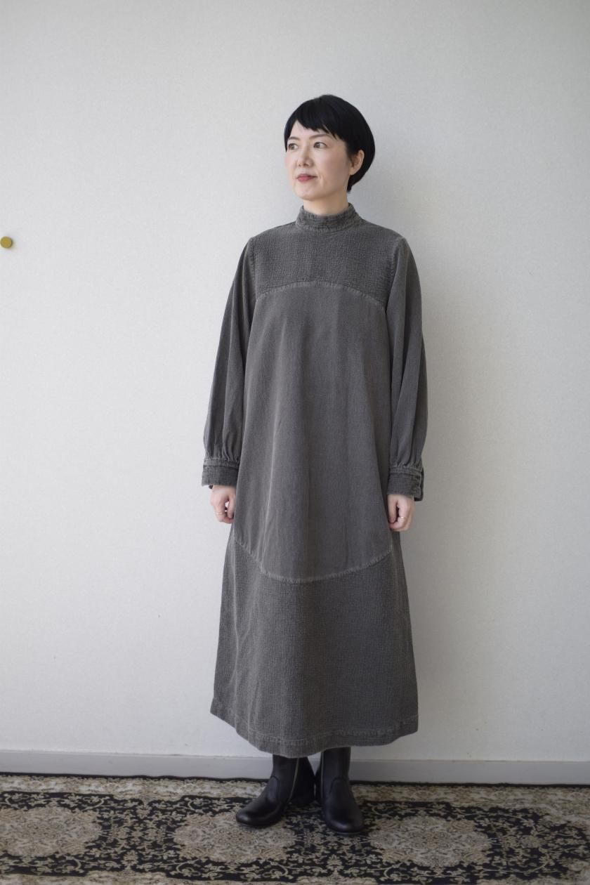 Flower of life Sashiko work long dress - cabinet ONLINE STORE