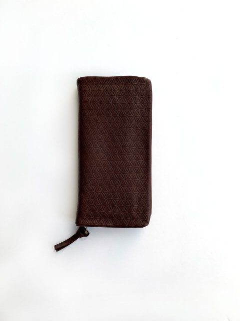 Naturally tanned leather wallet (Flower of life)