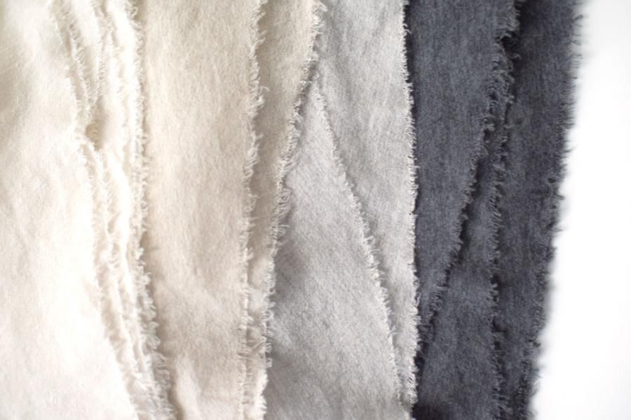evam eva / linen cashmere diagonal stole, - c a b i n e t