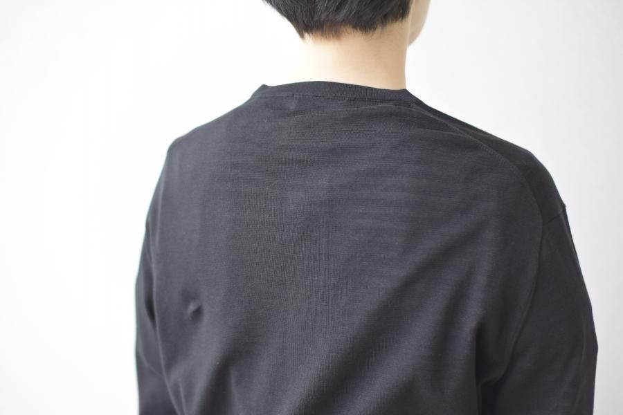 コットンシルククルーネックニットカーディガン - cabinet ONLINE STORE