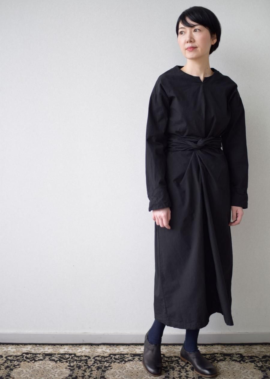 Wrapped long sleeves dress - cabinet ONLINE STORE