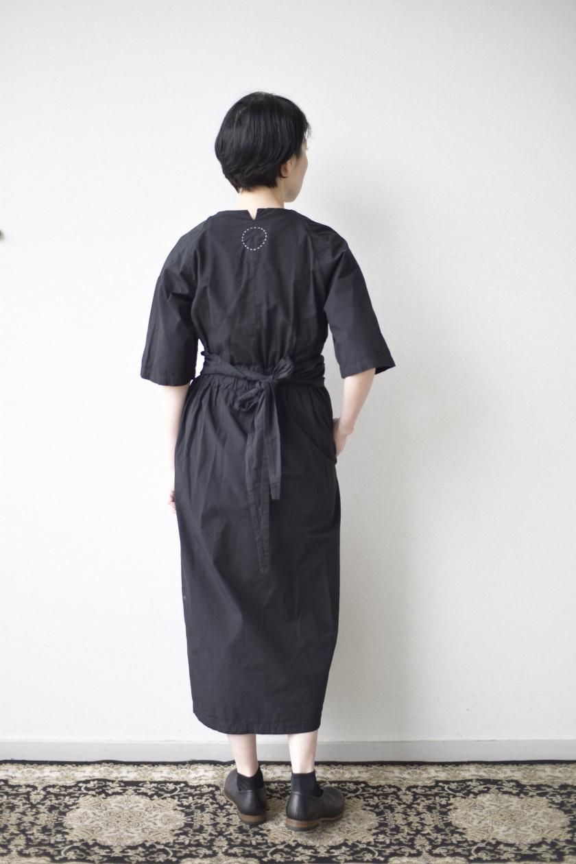 Wrapped short sleeves dress - cabinet ONLINE STORE