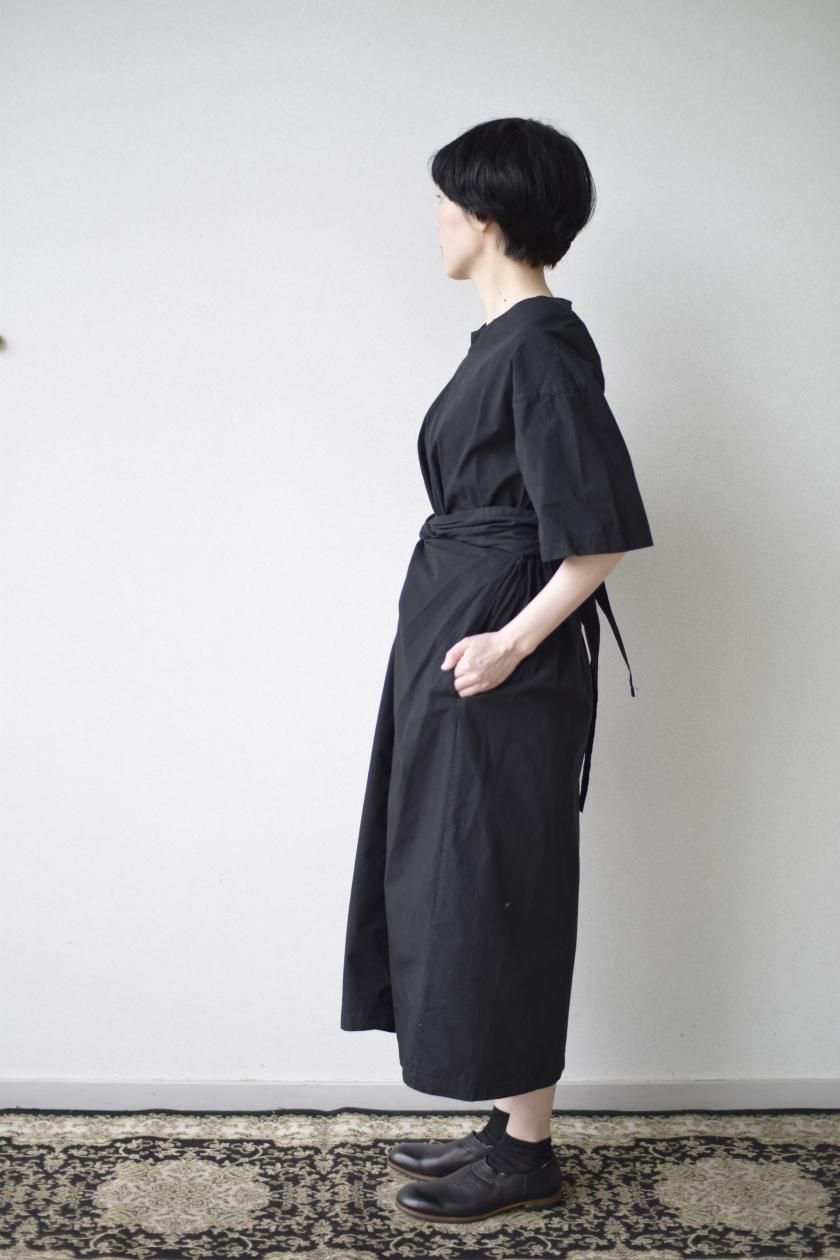 Wrapped short sleeves dress - cabinet ONLINE STORE