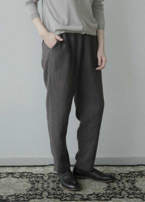 linen narrow pants