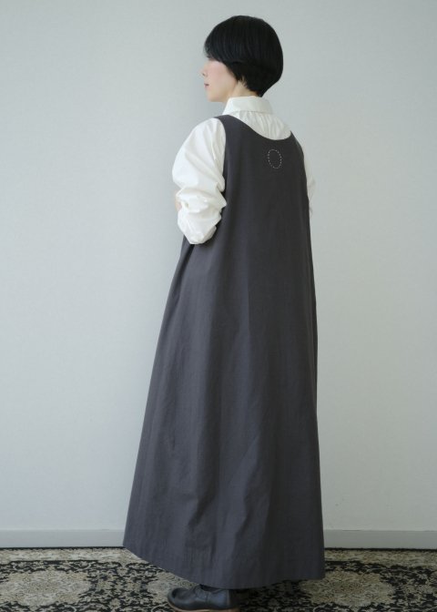 Cotton wool sleeveless dress