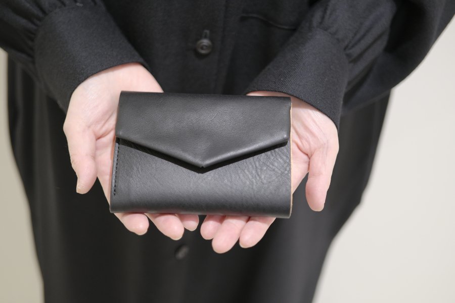 Ohta / black nume letter WALLET, - c a b i n e t　 O N L I N E　S T O R E